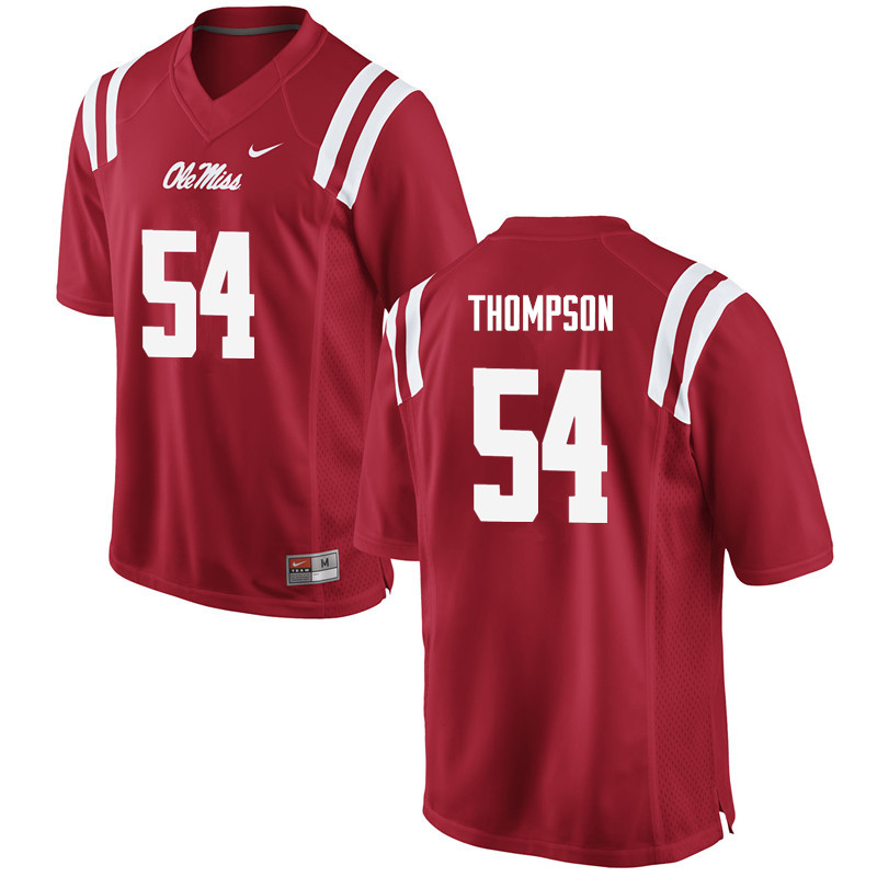 Men Ole Miss Rebels #54 Carlos Thompson College Football Jerseys-Red
